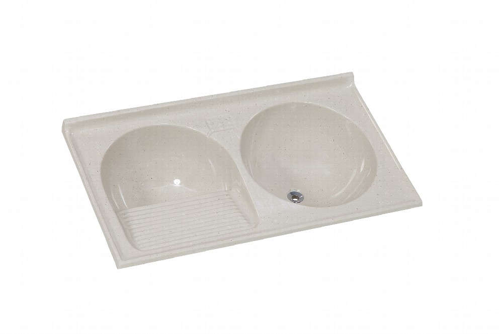 Ajr Tanque Sintetico 2 Cubas Travertino 110 x 59